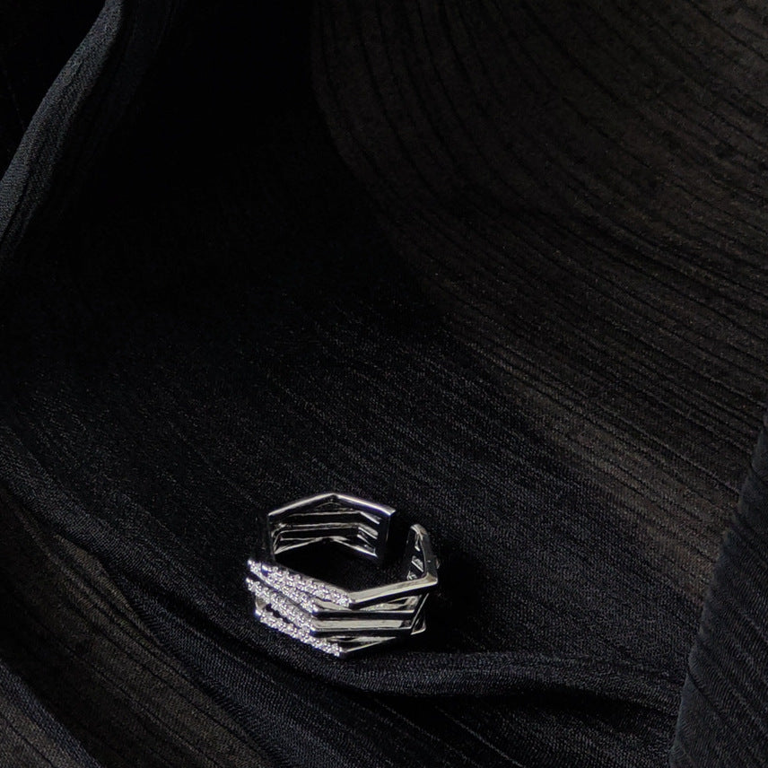 ANELLO REGOLABILE ESAGONO IN ZIRCONIO