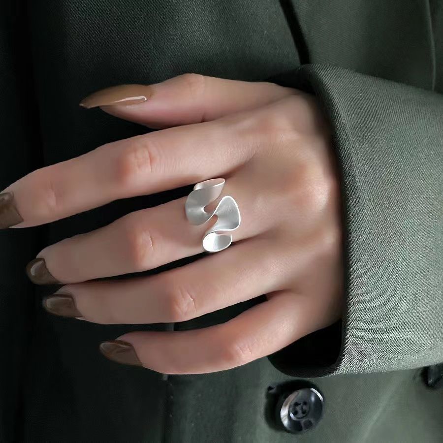 ANELLO IN ARGENTO STERLING ONDA D’ACQUA