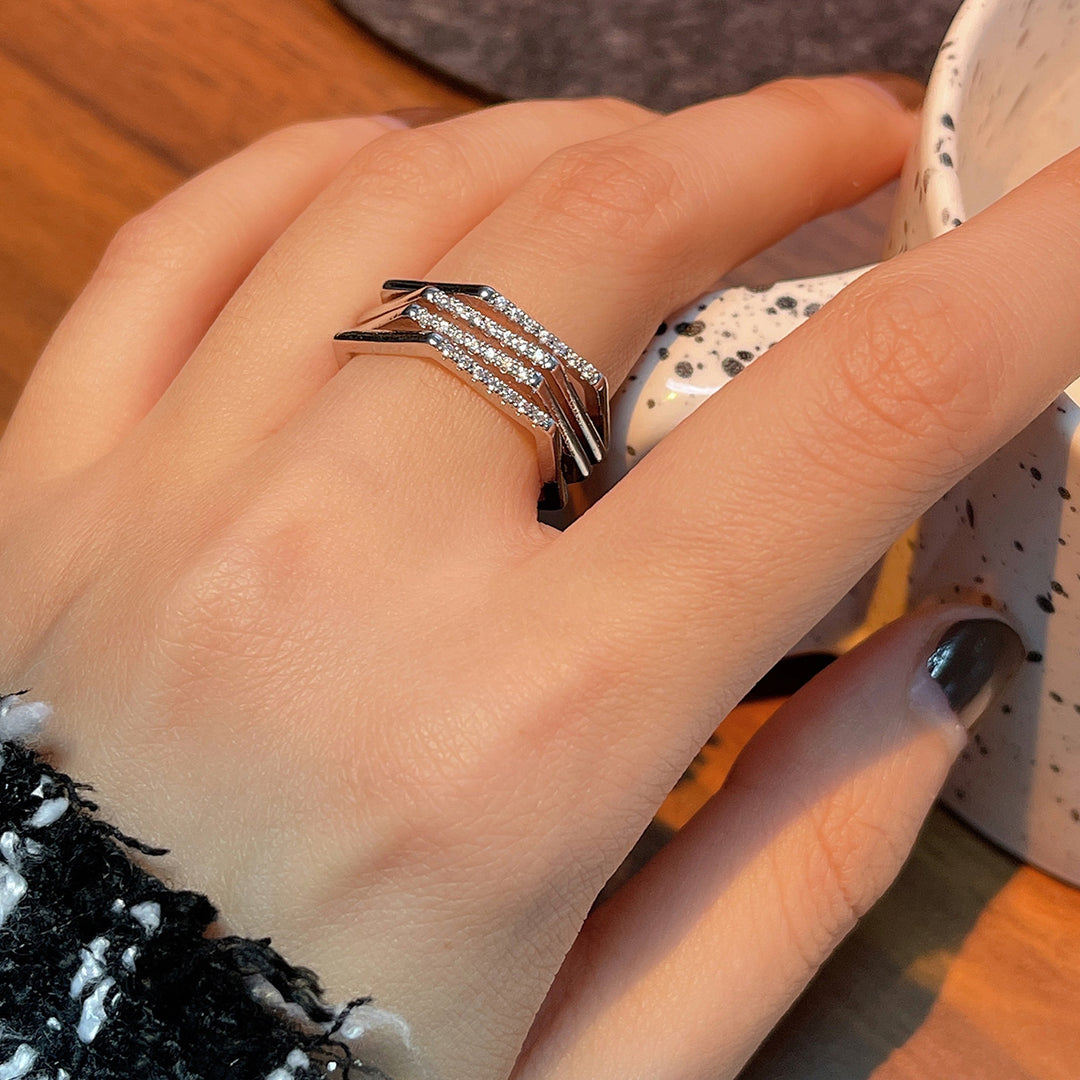 ANELLO REGOLABILE ESAGONO IN ZIRCONIO