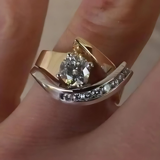 ANELLO VINTAGE TURBILLONE GEMMA