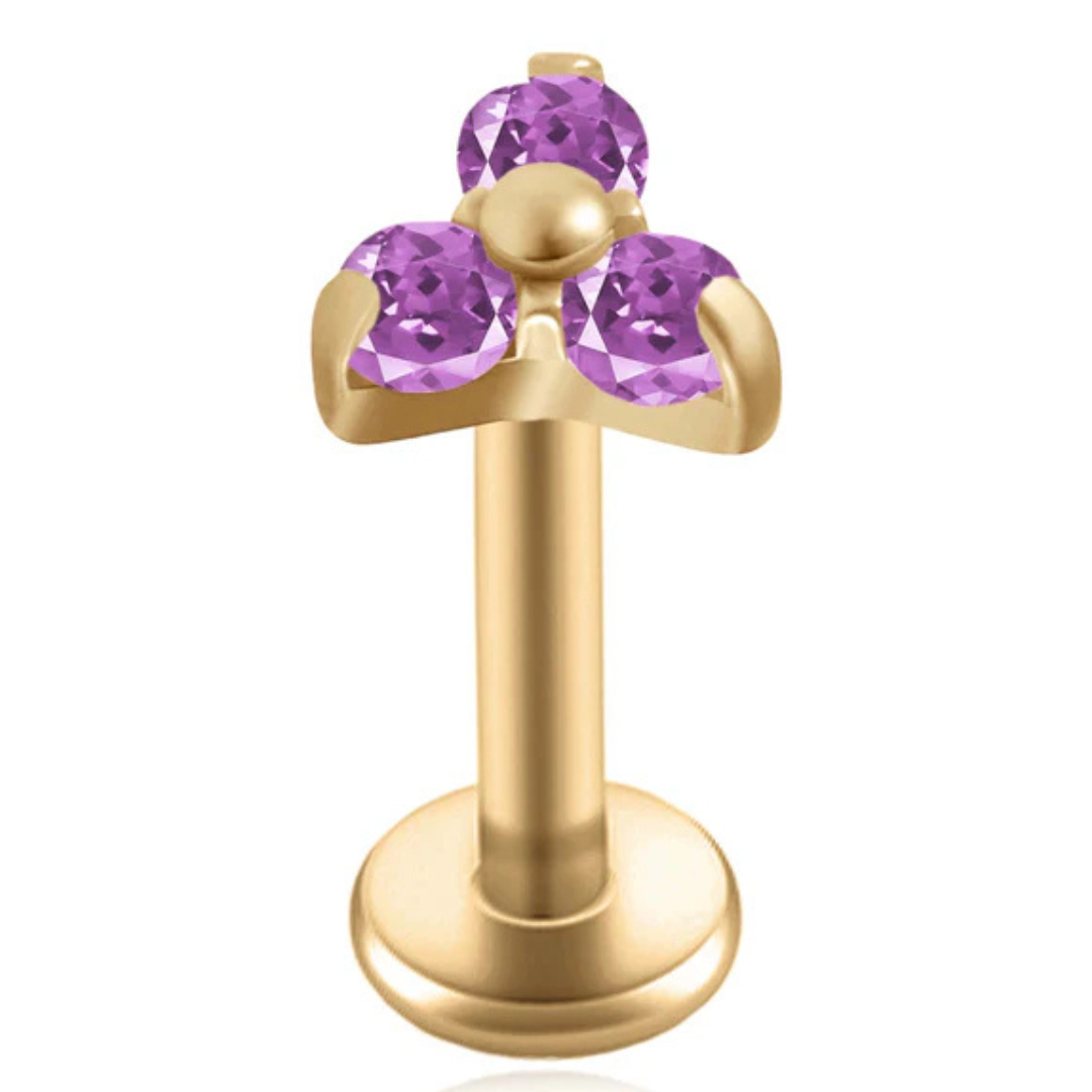 Piercing Trifoglio di Cristallo