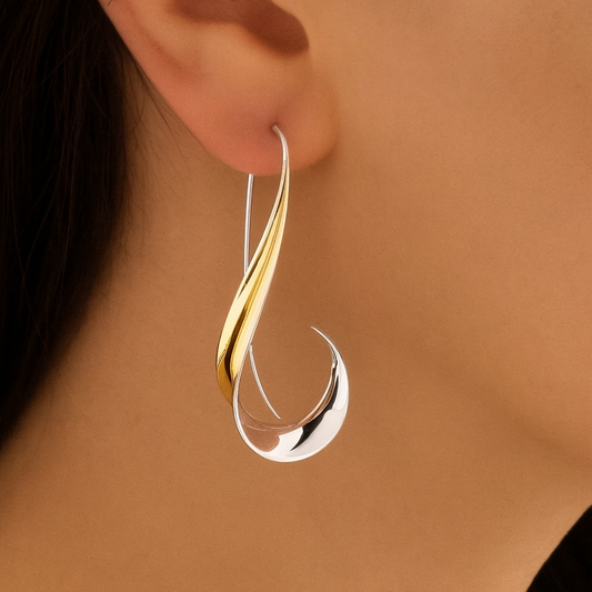 ORECCHINI PENDENTI VINTAGE IN ORO ELEGANTI