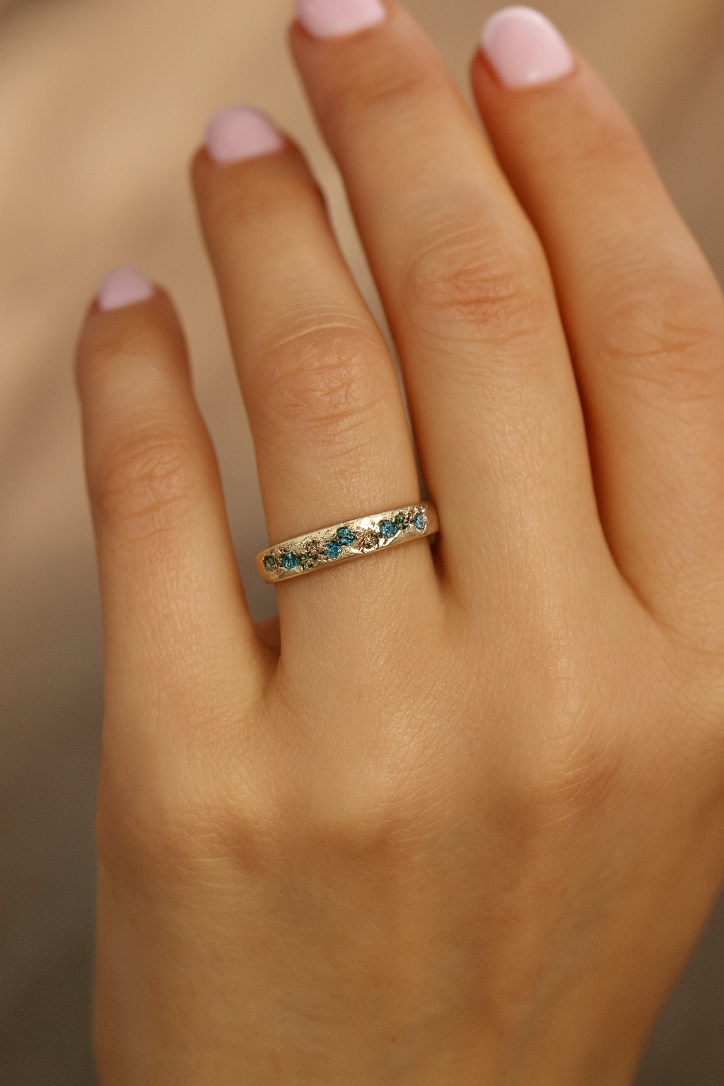 ANELLO GEMMA SPLENDORE BRUMA OCEANO