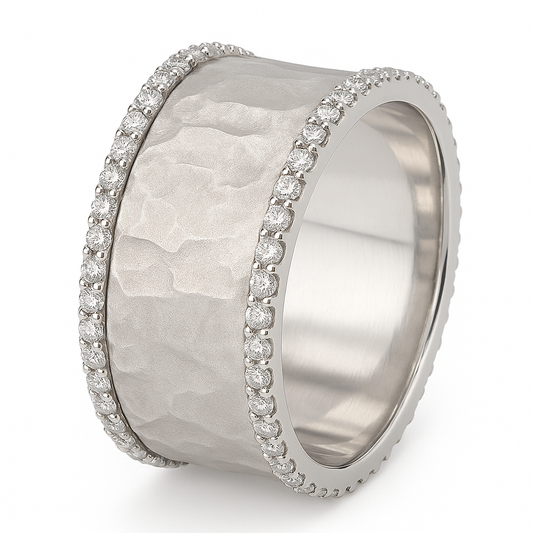 ANELLO IN ARGENTO GHIACCIATO CON ZIRCONIA