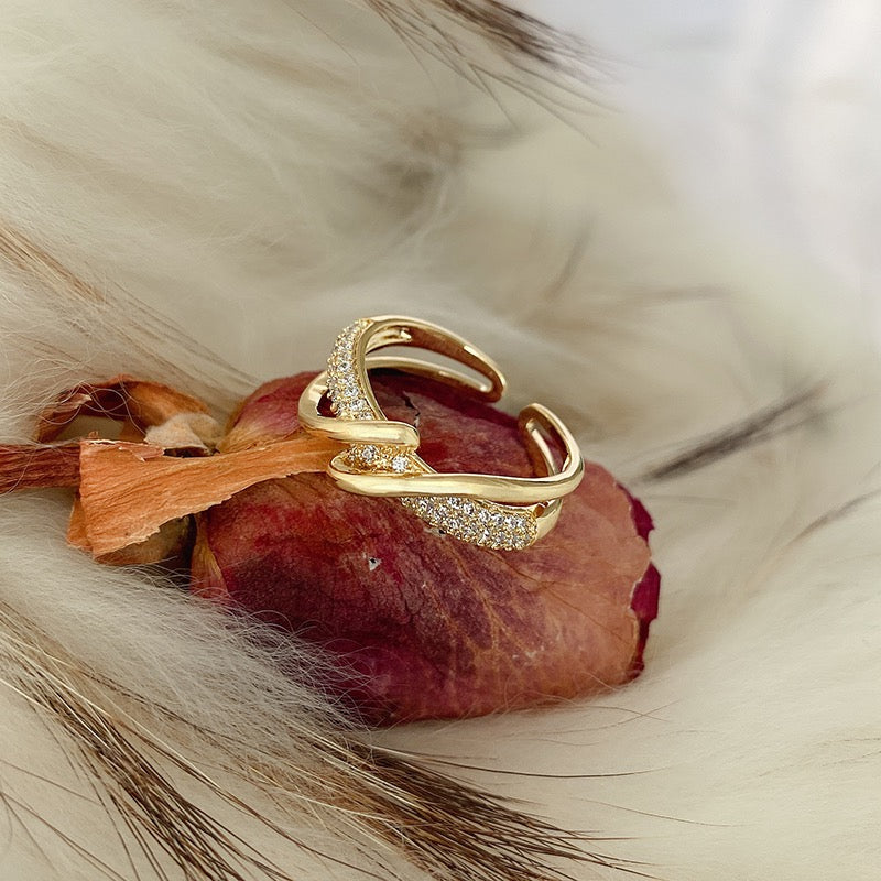 ANELLO REGOLABILE GEOMETRICO PERSONALIZZATO