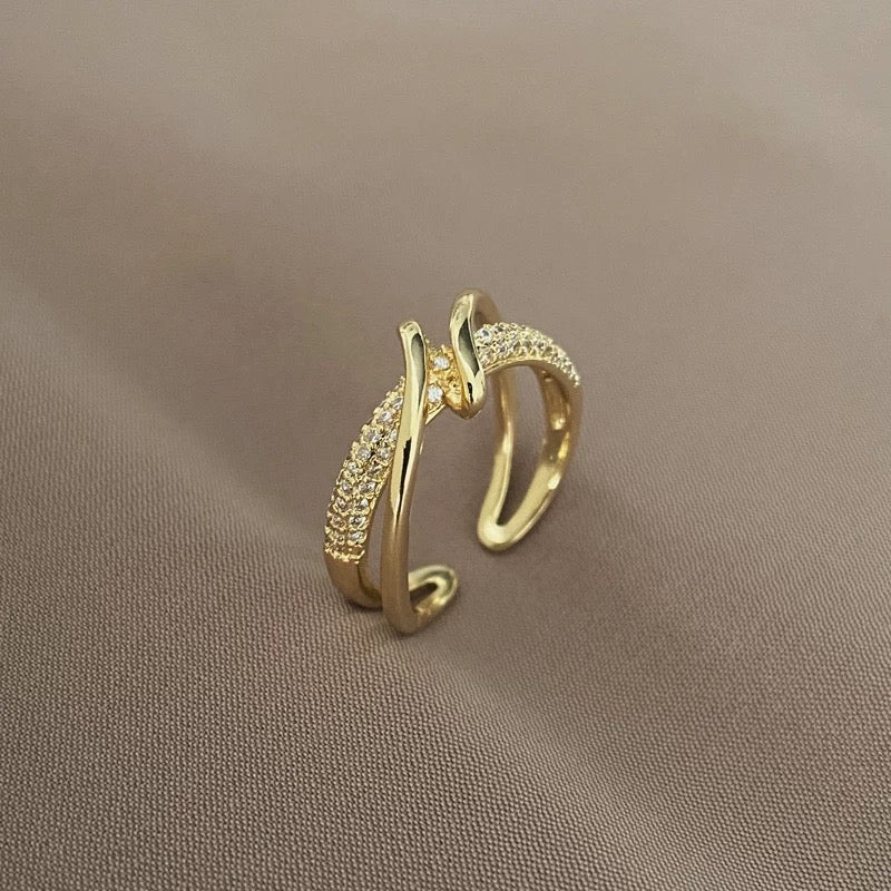 ANELLO REGOLABILE GEOMETRICO PERSONALIZZATO