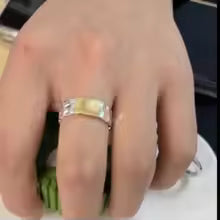 ANELLO IN ARGENTO MASSICCIO CON FILO D’ORO