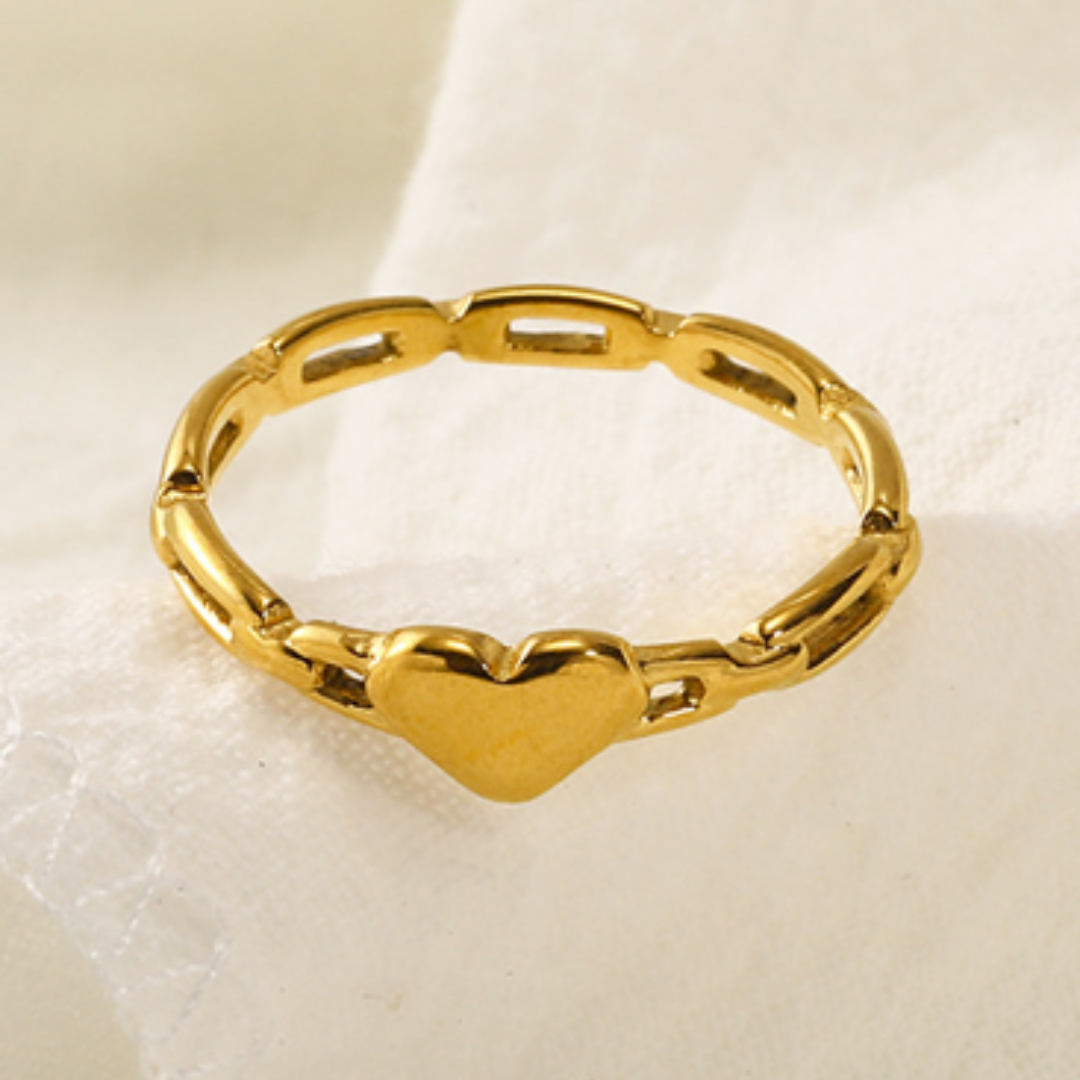 Anello Cuore Dorato