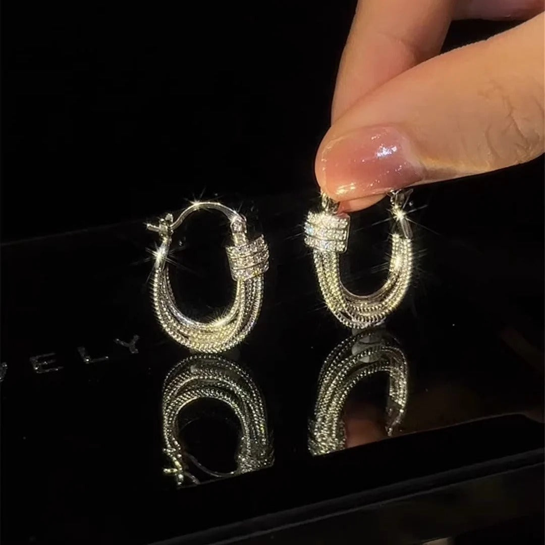 ORECCHINI A STRATI GEOMETRICI