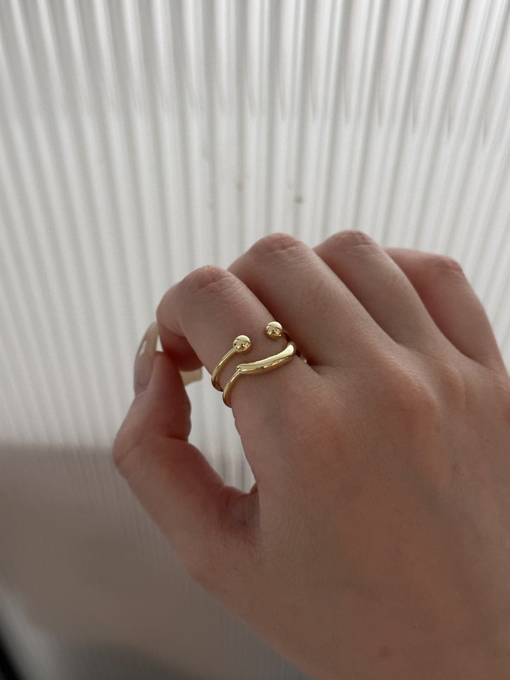 ANELLO REGOLABILE CON SORRISO IN ARGENTO