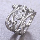 ANELLO ZIRCONIA BAGLIORE ARGENTO ETERNO