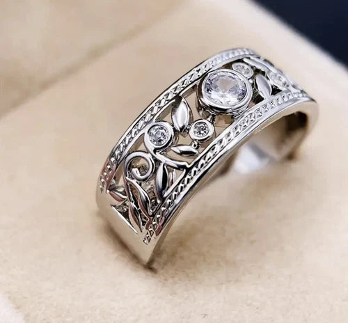 ANELLO IN ARGENTO AUTENTICO CON ZIRCONIA