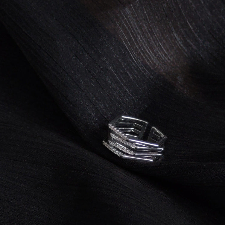 ANELLO REGOLABILE ESAGONO IN ZIRCONIO
