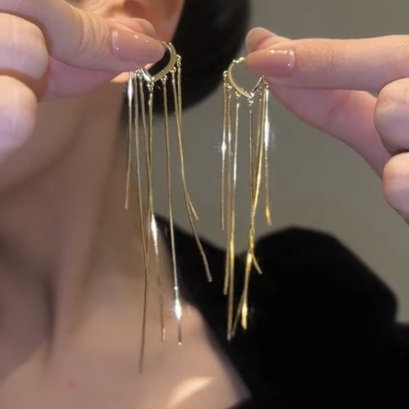 ORECCHINI CON LUNGHE FRANGE