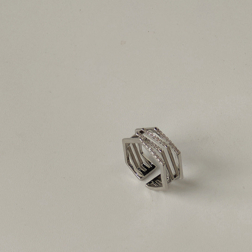 ANELLO REGOLABILE ESAGONO IN ZIRCONIO