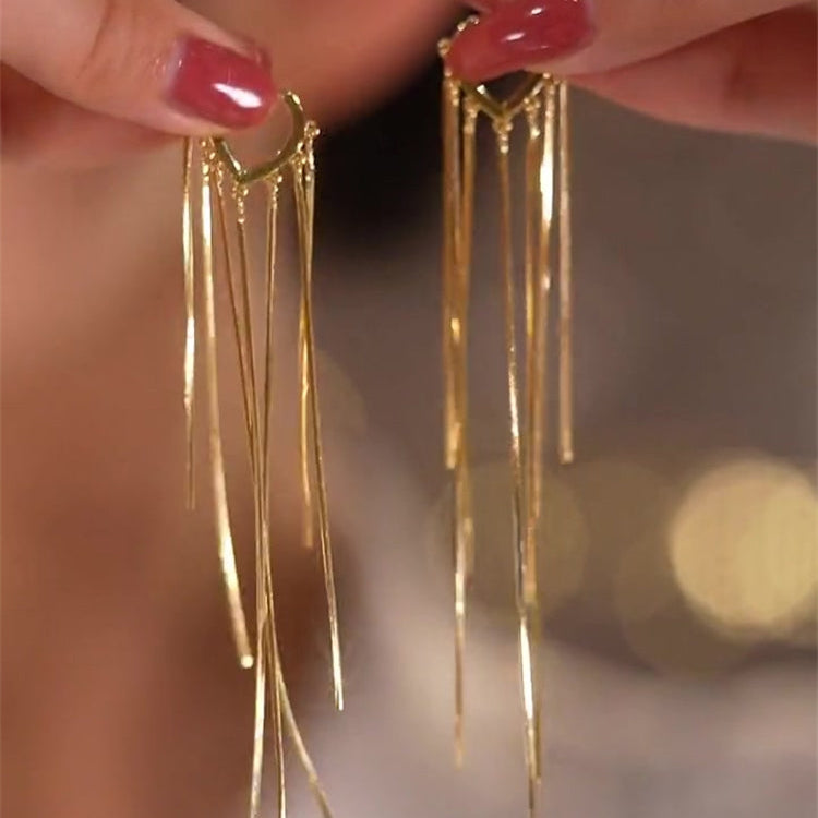 ORECCHINI CON LUNGHE FRANGE