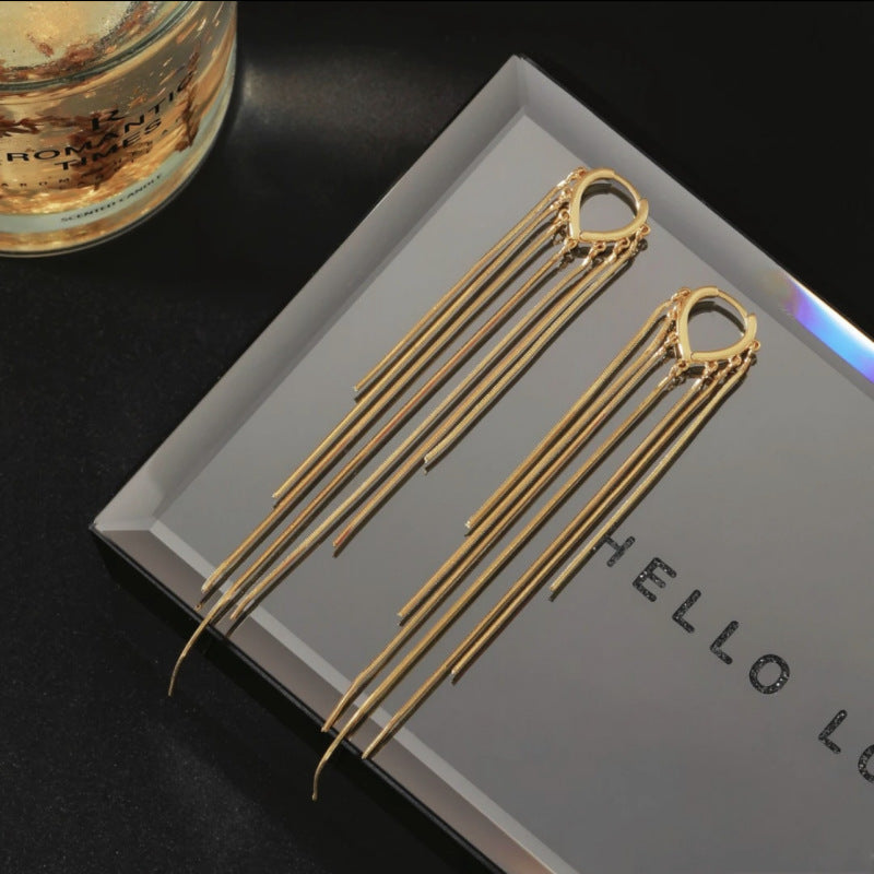 ORECCHINI CON LUNGHE FRANGE