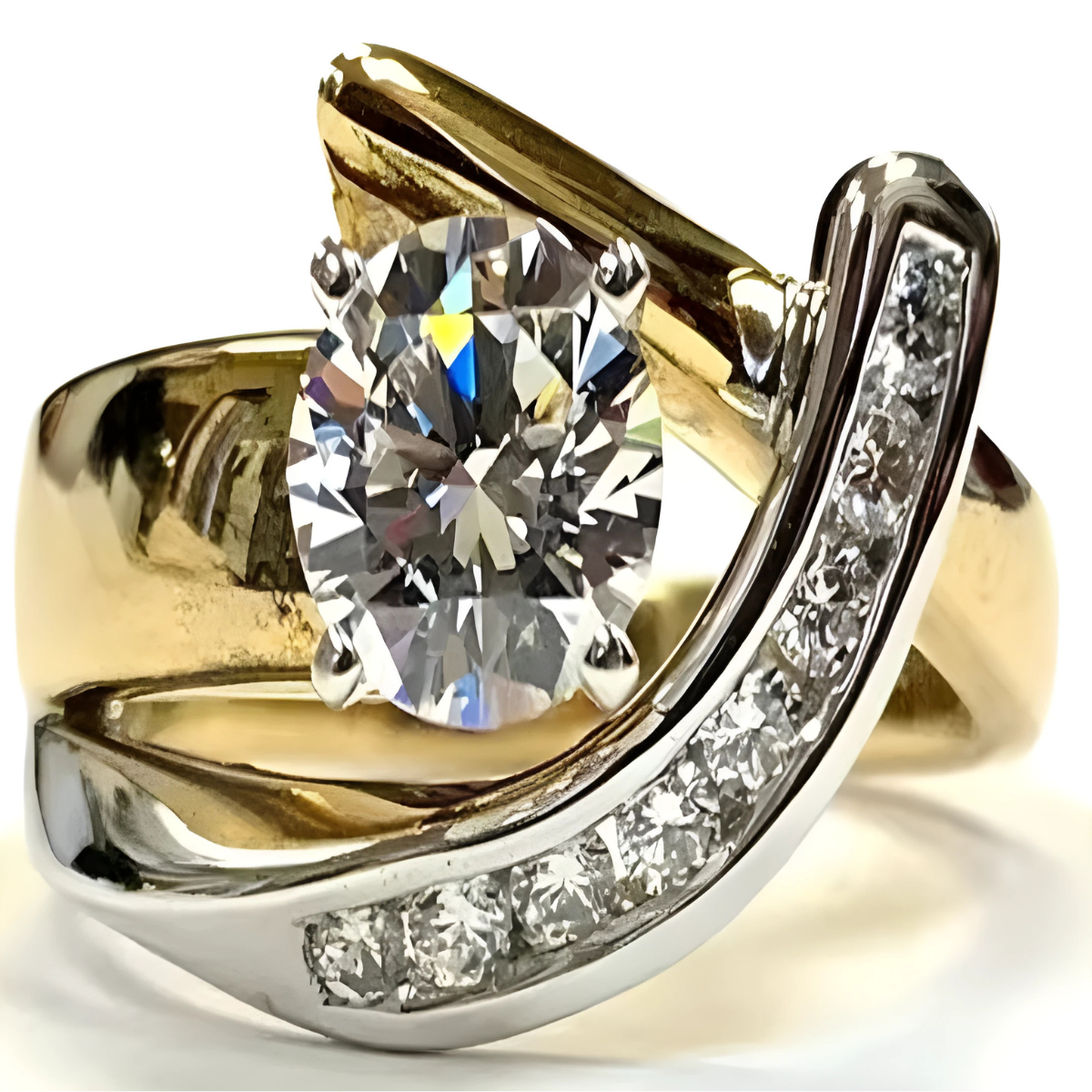 ANELLO VINTAGE TURBILLONE GEMMA