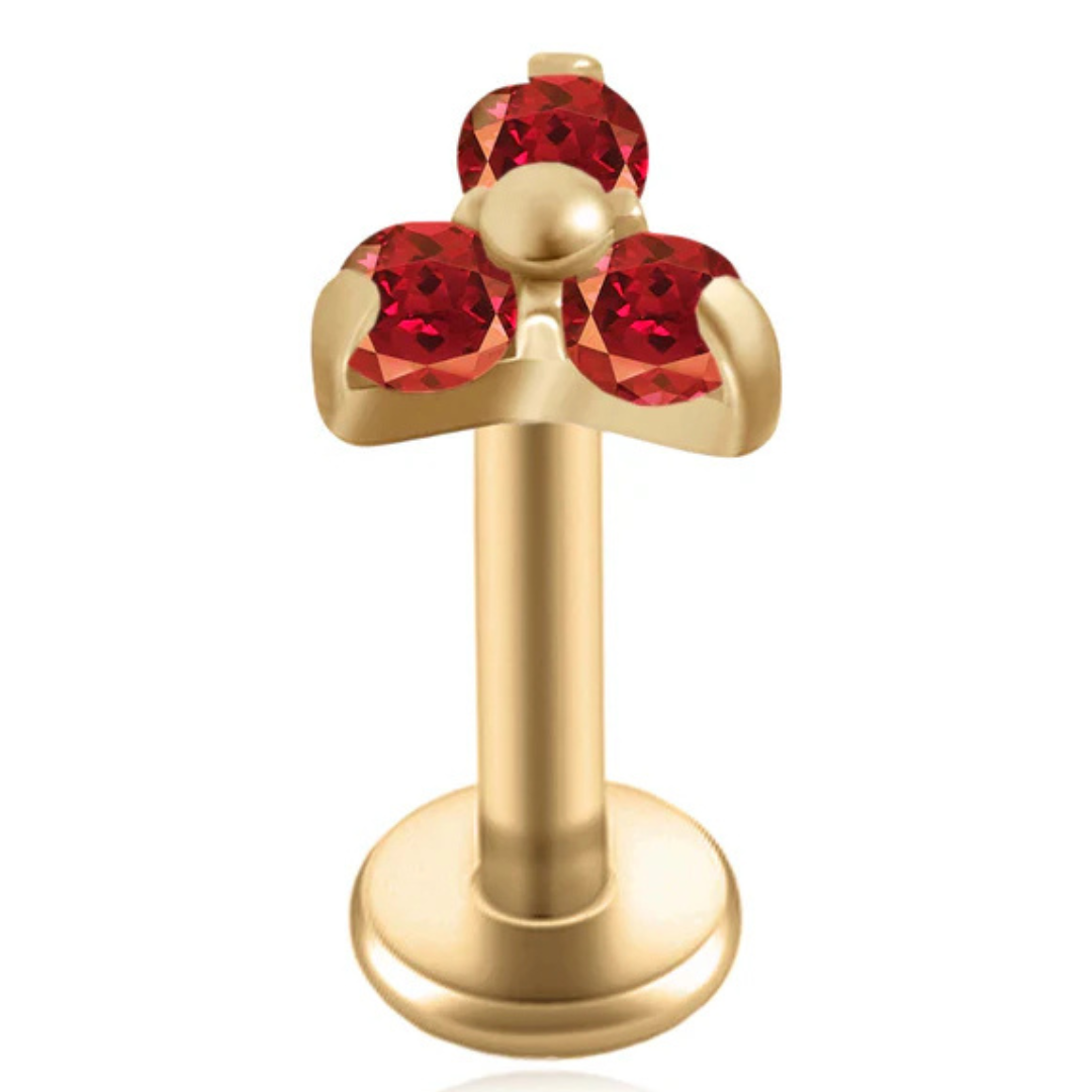 Piercing Trifoglio di Cristallo