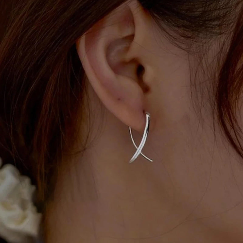 ORECCHINI A LINEA SEMPLICE IN ARGENTO STERLING