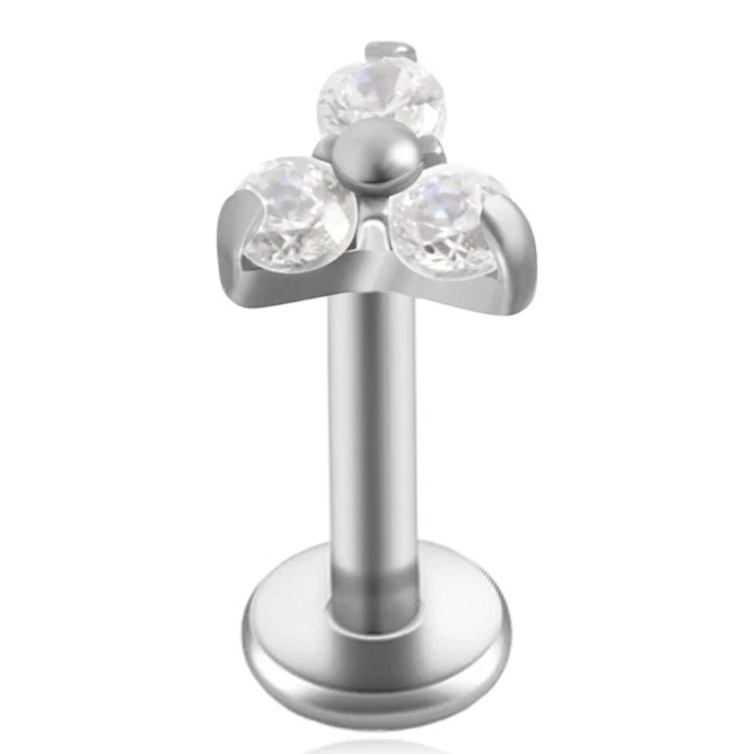 Piercing Trifoglio di Cristallo