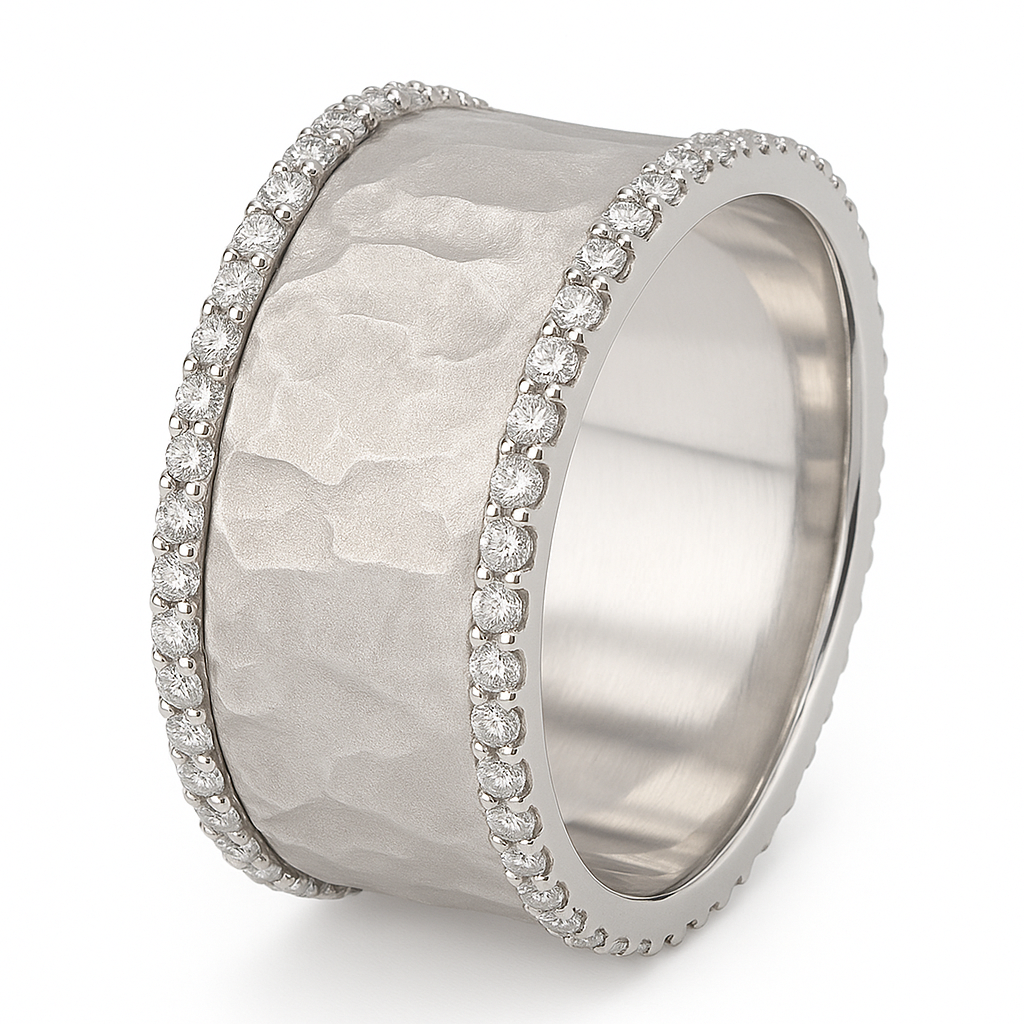 ANELLO IN ARGENTO GHIACCIATO CON ZIRCONIA