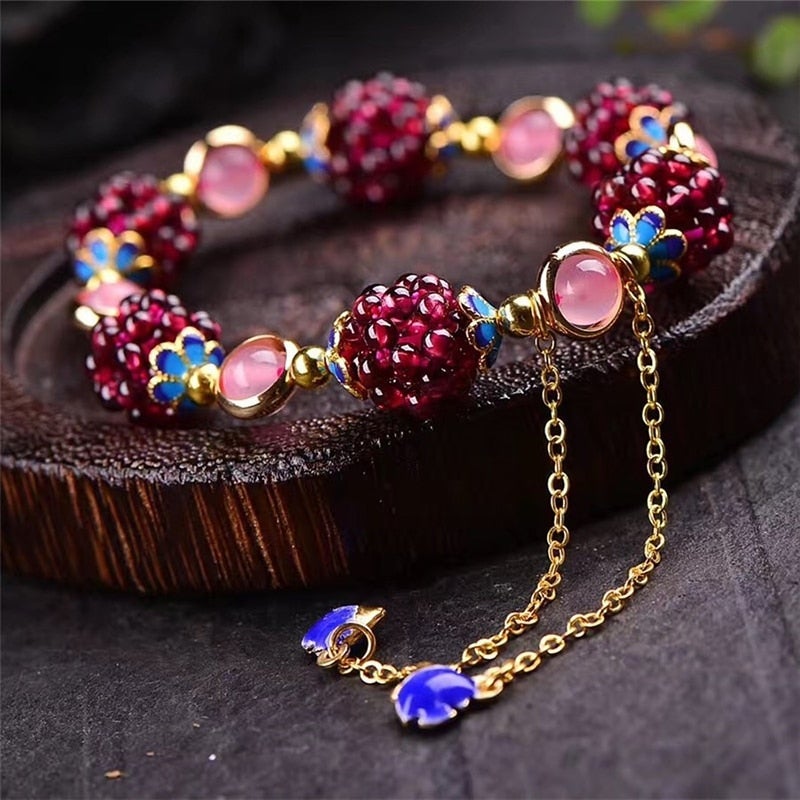 BRACCIALE BACCHETTE GEMME ELEGANTI