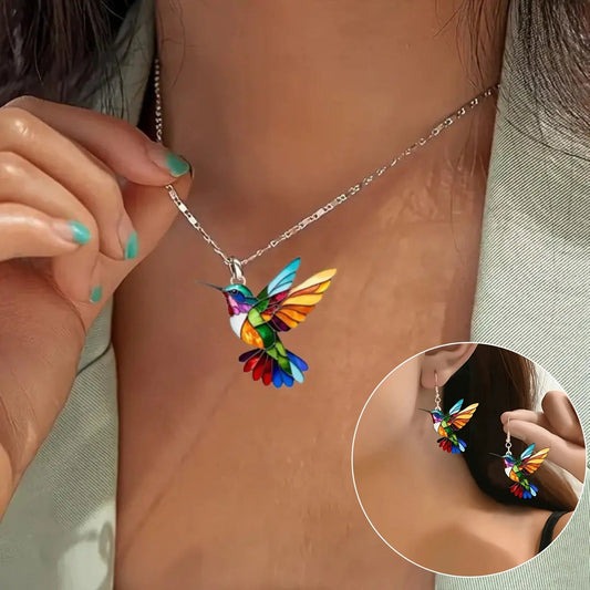 MAGNIFICA COLLANA COLIBRÌ CON ORECCHINI IN REGALO – OFFERTA LIMITATA