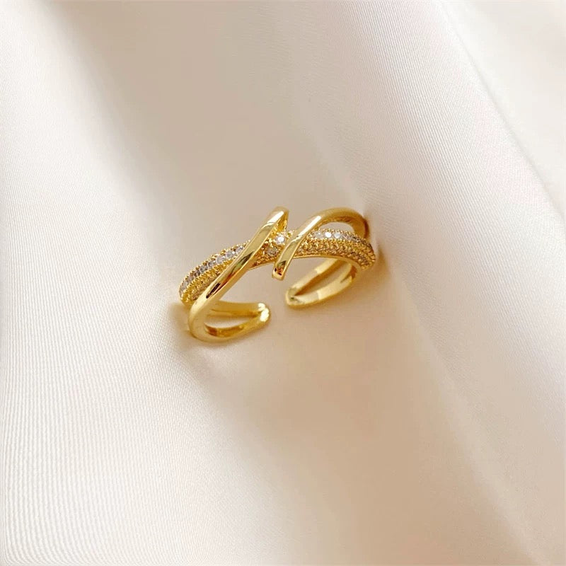 ANELLO REGOLABILE GEOMETRICO PERSONALIZZATO