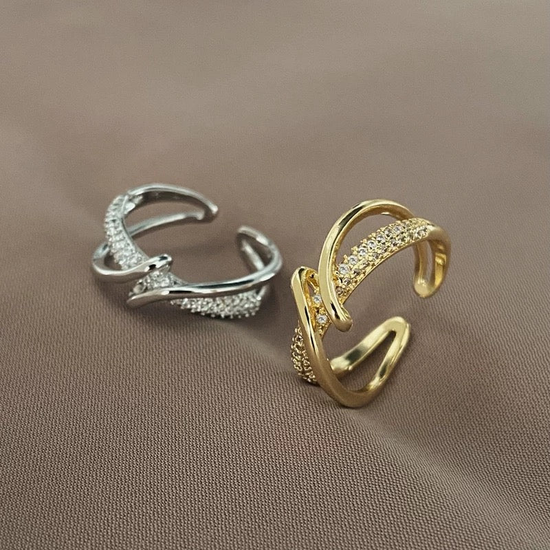 ANELLO REGOLABILE GEOMETRICO PERSONALIZZATO