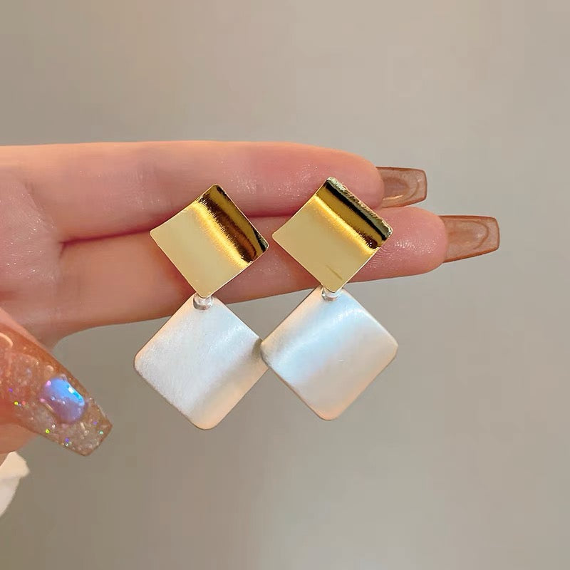 ORECCHINI QUADRATI CHIC