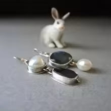 ORECCHINI CON CRISTALLO BLU STILE EREDITÀ