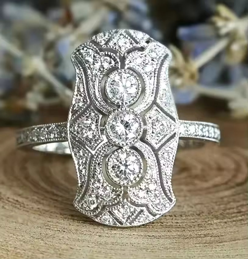 ANELLO DI ZIRCONIA SCINTILLA MAESTOSA