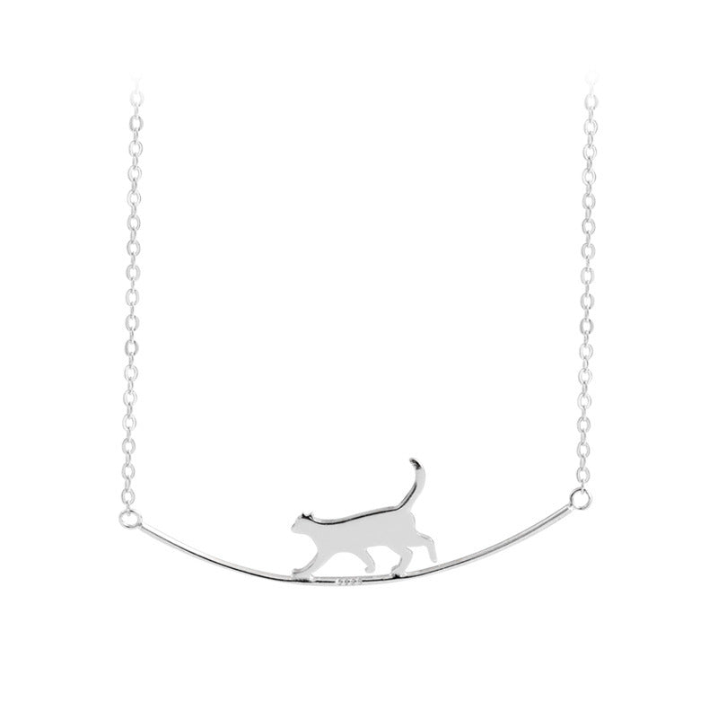 COLLANA ELEGANTE GATTO ARRAMPICATO
