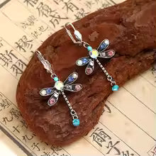 ORECCHINI LIBELLULA ETERNITÀ SCOLPITA