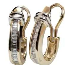 ORECCHINI VINTAGE IN ORO E DIAMANTI CON CHARME ETERNO