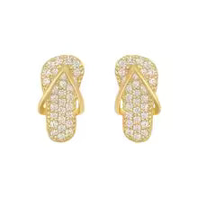 ORECCHINI A FORMA DI INFRADITO IN ORO DI LUSSO