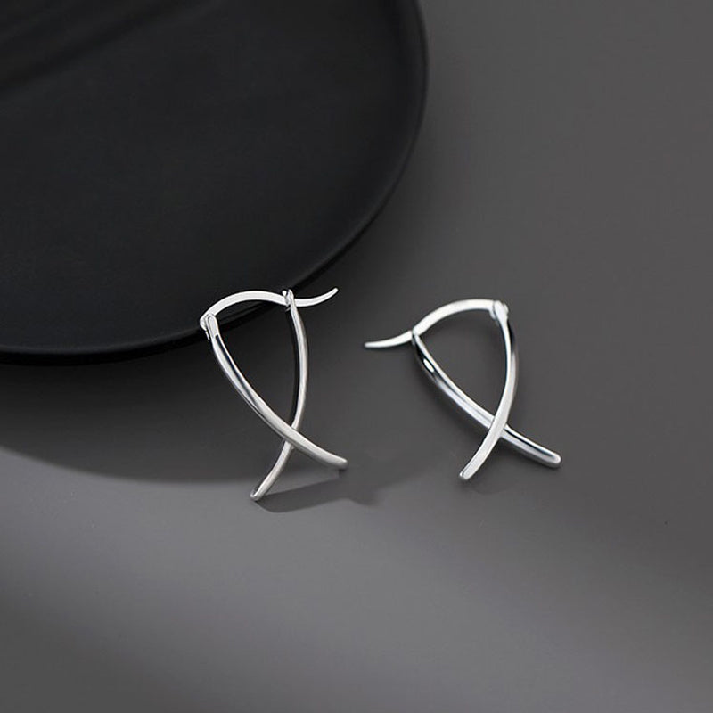 ORECCHINI A LINEA SEMPLICE IN ARGENTO STERLING