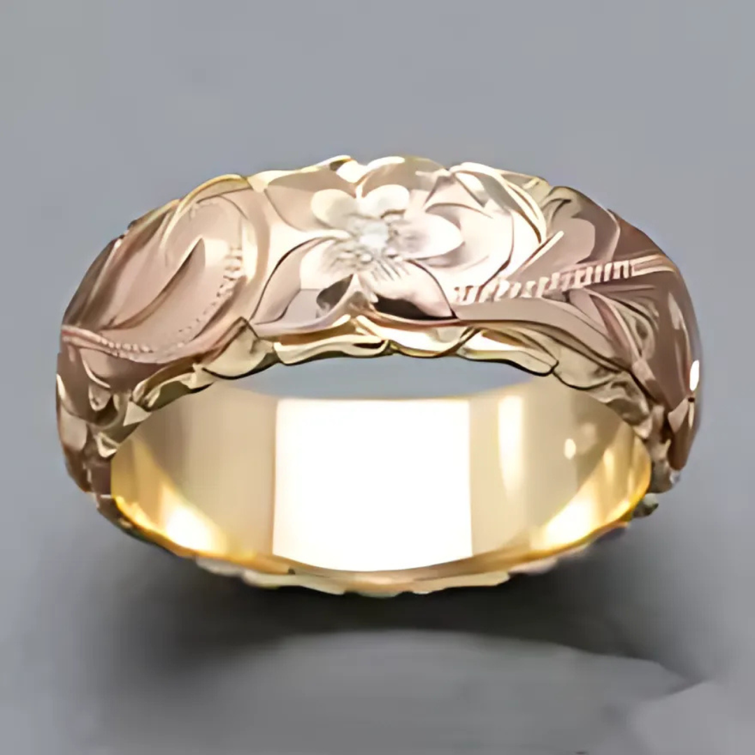 ANELLO VINTAGE FIORE RUGIADOSO