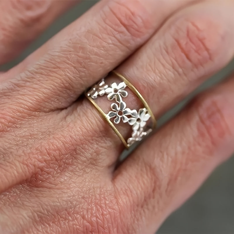 ANELLO CELESTE FIORE DI MARGHERITA