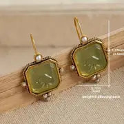 ORECCHINI PERLE VERDI SPLENDORE CELESTE