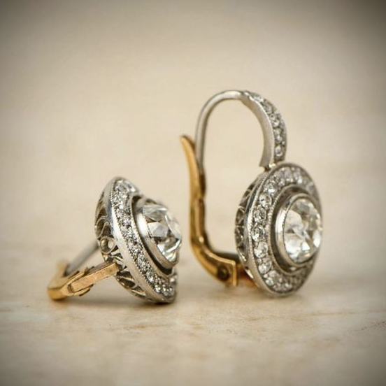 ORECCHINI VINTAGE CON ZIRCONIA ETERNA