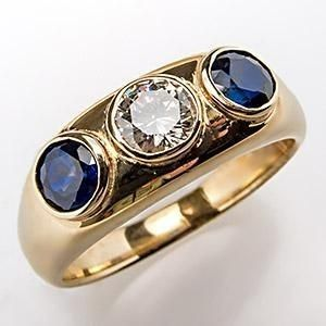 ANELLO VINTAGE IN ORO BLU MEZZANOTTE