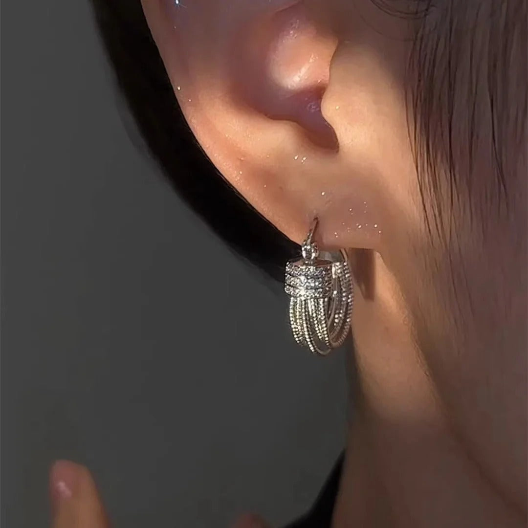 ORECCHINI A STRATI GEOMETRICI