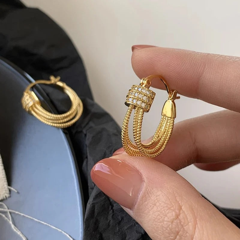 ORECCHINI A STRATI GEOMETRICI