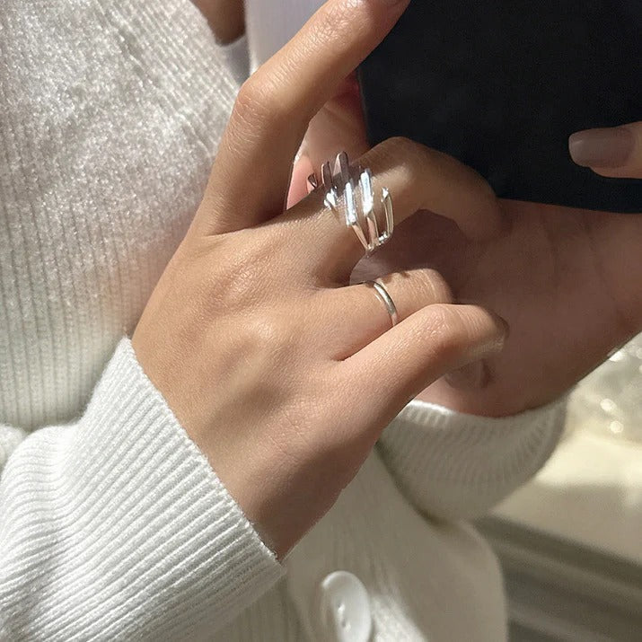 ANELLO IN TWILL SOVRAPPOSTO