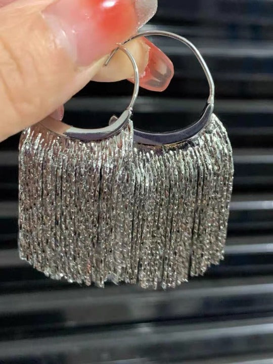 ORECCHINI CON FRANGE FESTONATE