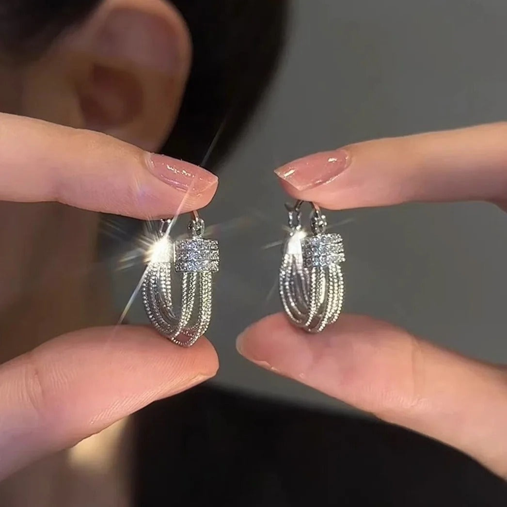 ORECCHINI A STRATI GEOMETRICI