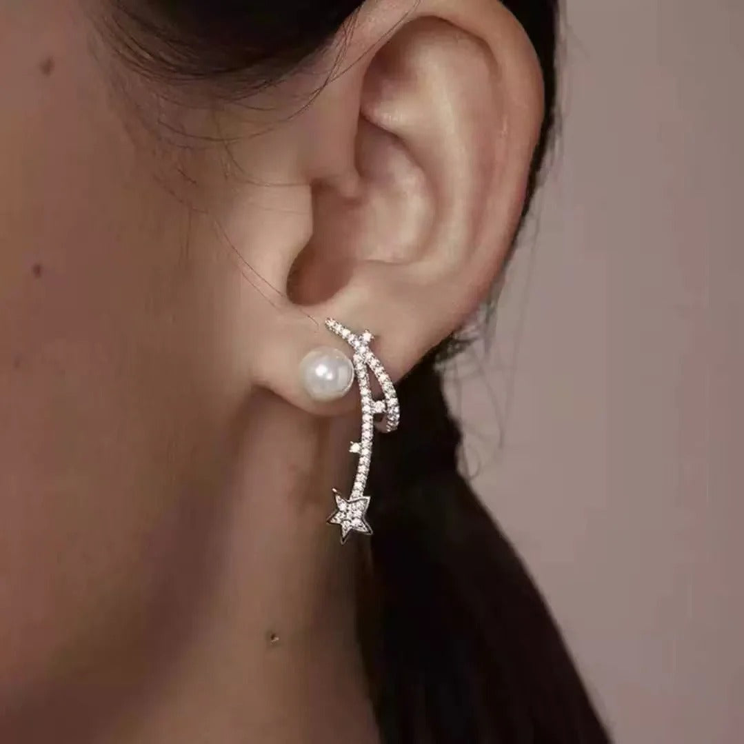 ORECCHINI IN ARGENTO STERLING CON PERLE METEORA