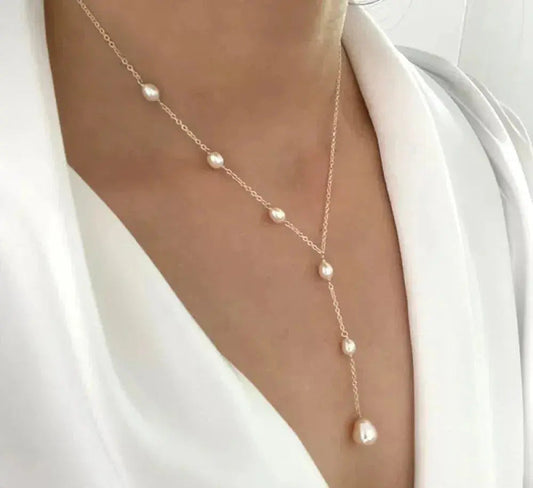 COLLANA IN ARGENTO 925 CON PENDENTE DI PERLA